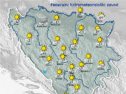 Danas sunčano u većem dijelu zemlje