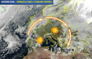 Početak februara donosi vrijeme nalik proljeću, ali sredinom mjeseca stiže hladna fronta sa snijegom