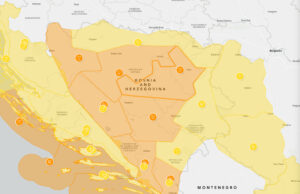 Vjetar na granici crvenog upozorenja, udari do 90 kilometara na sat