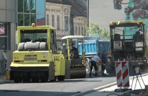 Prvi sloj asfalta u ulici Muharema Suljanovića u Prijedoru