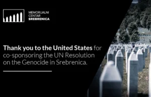 Sjedinjene Američke Države još jedan sponzor Rezolucije o Srebrenici