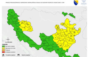 Od 2. do 3. jula prognoziran porast vodostaja: Moguće poplave na slivovima rijeka Sane, Sanice i Blihe