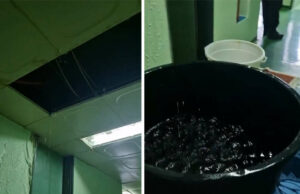 Prokišnjava krov prijedorske bolnice: Na nekim mjestima curi kao vodopad