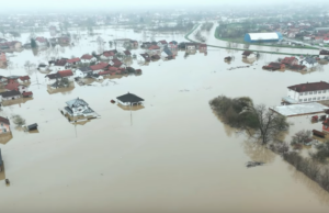 Poplave u Gomjenici – snimak iz zraka