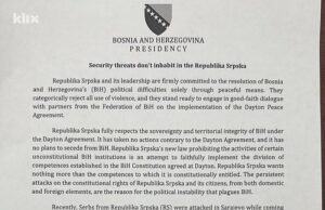 Skandalozan “non paper” Željke Cvijanović: Laži o zastavama Hamasa i Hezbolaha i napadima na bosanske Srbe u Sarajevu