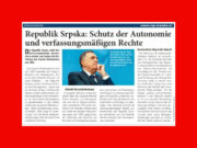 Dodik platio oglas u novinama koje se dijele po tramvajima u Austriji