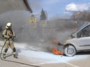 Gorjelo vozilo, intervenisali prijedorski vatrogasci