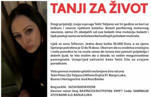Potrebna pomoć Tatjani Tešić koja se bori sa teškom bolešću