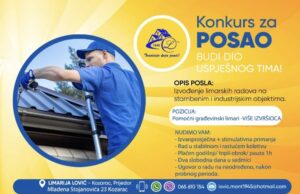 Oglas za posao: Potrebno više pomoćnih radnika – limara