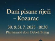 Dani Pisane riječi u Kozarcu 30. i 31. jula
