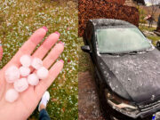 Nevrijeme protutnjalo Kostajnicom, bilo je leda veličine oraha