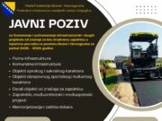 Javni poziv za izgradnju infrastrukture i projekata