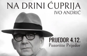 Monodrama “Na Drini ćuprija” 4. decembra u pozorištu Prijedoru