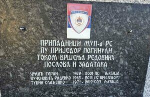 Radenko Bašić uklonjen sa spomen-ploče poginulim policajcima