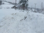 Snijeg u Prijedoru: Neprohodni putevi, sela bez struje