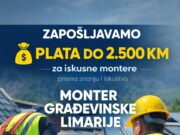 Limarija Lović zapošljava više montera građevinske limarije