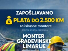 Limarija Lović zapošljava više montera građevinske limarije