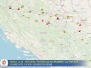 U BiH obilne padavine i narednih dana, pogledajte mapu ugroženih područja