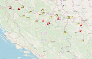 U BiH obilne padavine i narednih dana, pogledajte mapu ugroženih područja