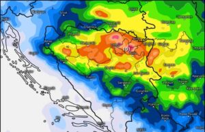 Prognozirana količina padavina narednih dana