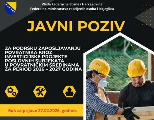 JAVNI POZIV za podršku zapošljavanju povratnika