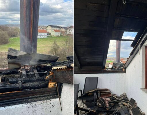 Požar dimnjaka i dijela krovišta u ulici Slavka Rodića u Prijedoru