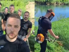 Mladi pokreta „Sigurna Srpska“ uredili dio obale Sane