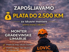 ZAPOŠLJAVAMO MONTERA GRAĐEVINSKE LIMARIJE