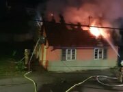 Gorio objekat u Prijedoru Foto: Vatrogasci Prijedor