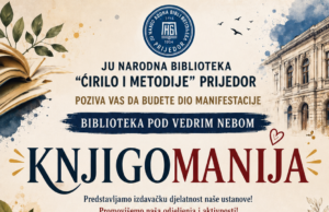 Knjigomanija pod vedrim nebom: Narodna biblioteka Prijedor poziva sugrađane na večer knjige, muzike i fotografije