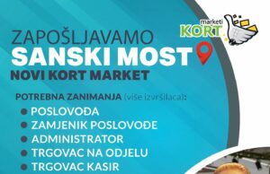 Oglas za posao – Hiper Kort market Sanski Most